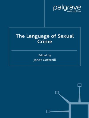 cover image of The Language of Sexual Crime